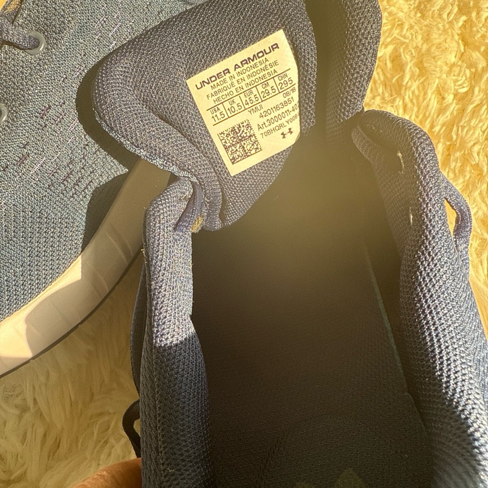 Under Armour Blue Athletic Shoes - Picture 5 of 7